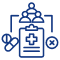 Clinical trial solution benefit icon